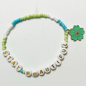 Taylor Swift Eras Tour Friendship Bracelet Stay Beautiful Debut with Charm